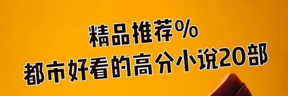 精品推荐%都市好看的高分小说20部